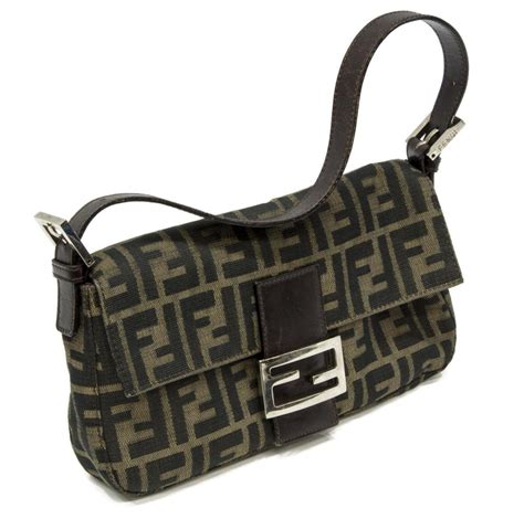 fendi canvas baguette|fendi baguette monogram.